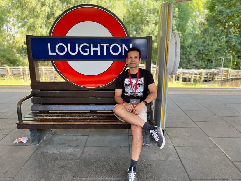 Sanjeev at Loughton Station